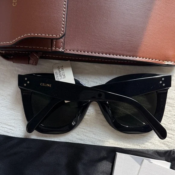 Celine CL4005 Fashion Jackson Black Sunglasses NWT with Case + Box - Picture 7 of 7